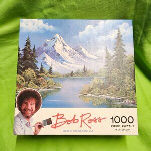 Bob Ross Mountain Reflections Puzzle 1000 Pieces Made in USA - SEALED